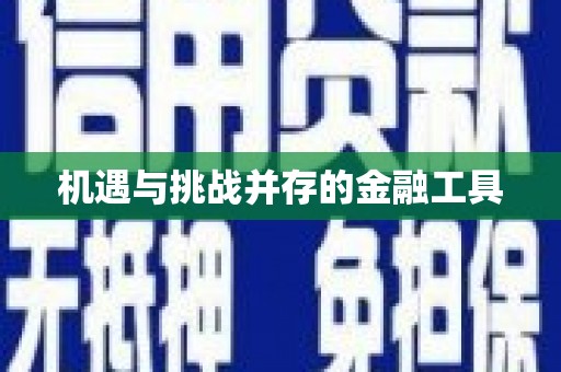 长阳机遇与挑战并存的金融工具
