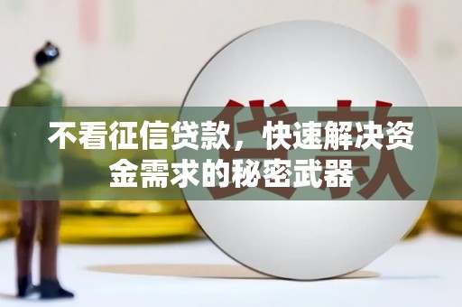 长阳不看征信贷款，快速解决资金需求的秘密武器