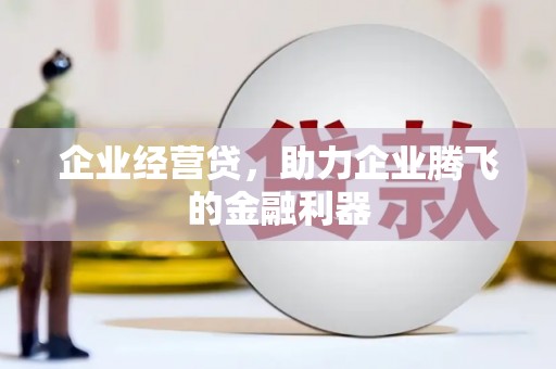 长阳企业经营贷，助力企业腾飞的金融利器