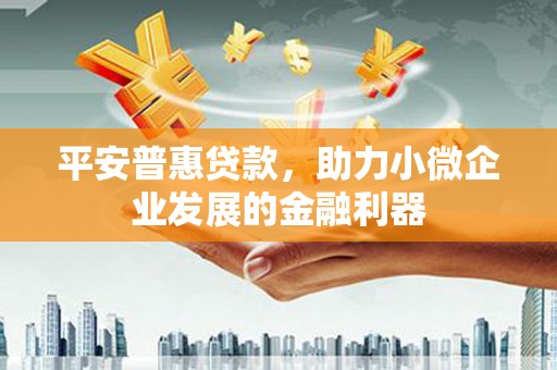 长阳平安普惠贷款，助力小微企业发展的金融利器